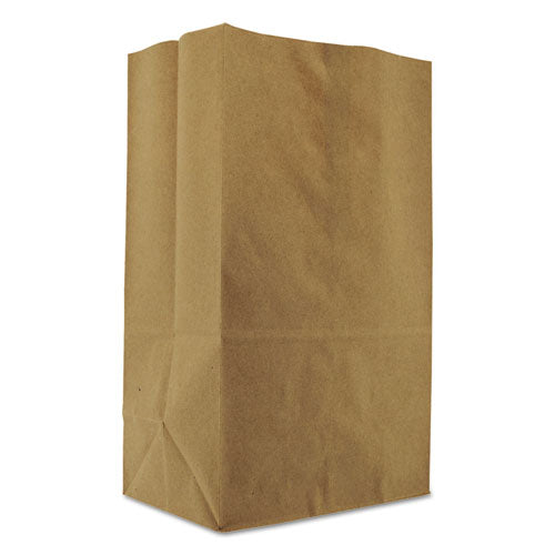 Image of Ross & Wallace Paper Products Grocery Paper Bags, #1/8 BBL Squat Size, Heavy-Duty, 10.5" x 6.25" x 13.88", Natural, 500/Bundle