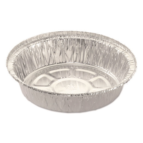 Image of HFA® Round Aluminum Container, 24 oz, 7" Diameter, Silver, 500/Carton