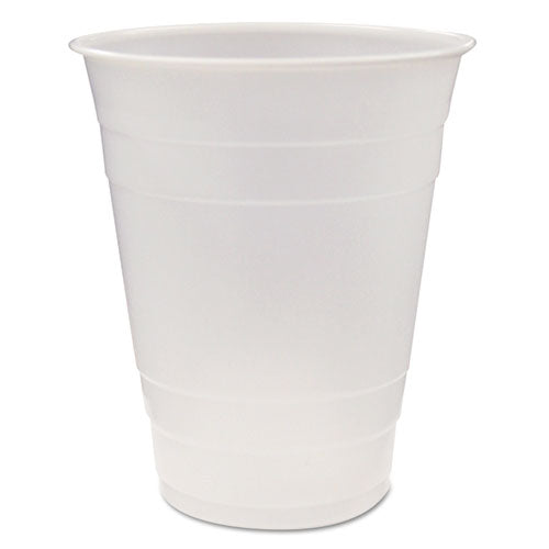 Image of Pactiv Evergreen Translucent Drink Cups, 16 oz, Plastic, 80/Pack, 12 Packs/Carton