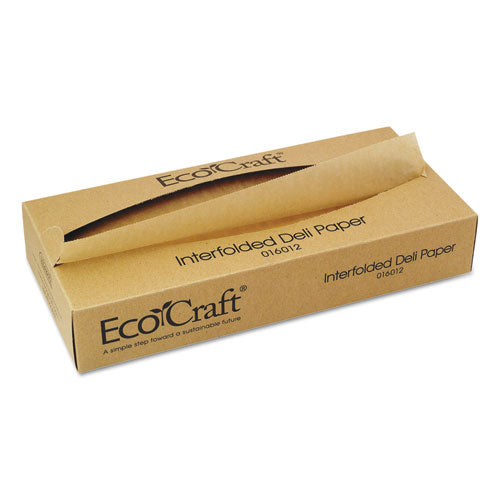 Image of Bagcraft Ecocraft Interfolded Soy Wax Deli Sheets, 12 X 10.75, 500/box, 12 Boxes/carton