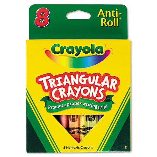 Image of Crayola® Triangular Crayons, 8 Colors/box