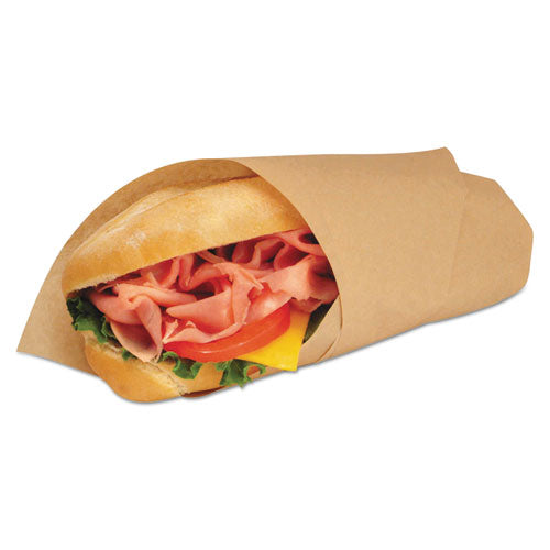 Image of Bagcraft EcoCraft Grease-Resistant Paper Wraps and Liners, 14 x 14, Natural, 1,000/Box, 4 Boxes/Carton