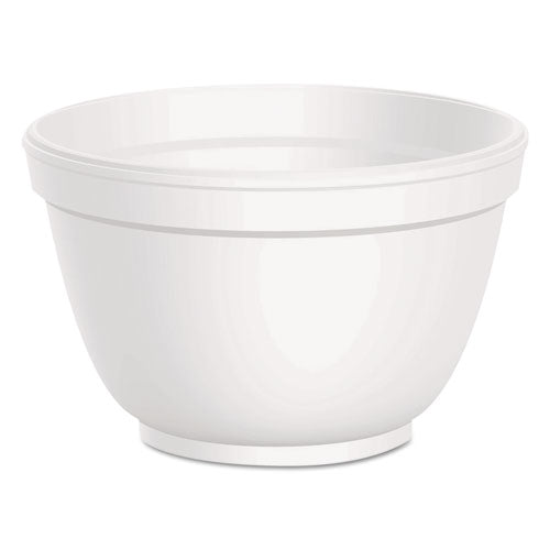 Image of Dart® Foam Container, Squat, 6 oz, White, 50/Pack, 20 Packs/Carton