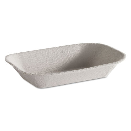 Image of Chinet® Savaday Molded Fiber Food Tray, 5 x 7, Beige, Paper, 250/Bag, 4 Bags/Carton