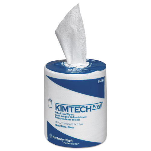 Image of Kimtech SCOTTPURE Critical Task, Center-Pull Roll Jr., 7 x 7, White, 225/Roll, 6/Carton