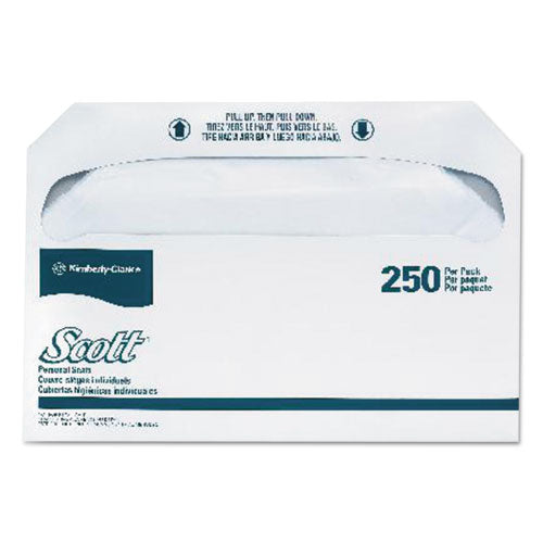 Image of Scott® Personal Seats Toilet Seat Covers, 14.5 X 17, White, 250/pack, 20 Packs/carton