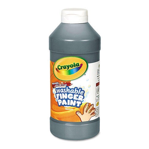 Image of Crayola® Washable Fingerpaint, Black, 16 Oz Bottle