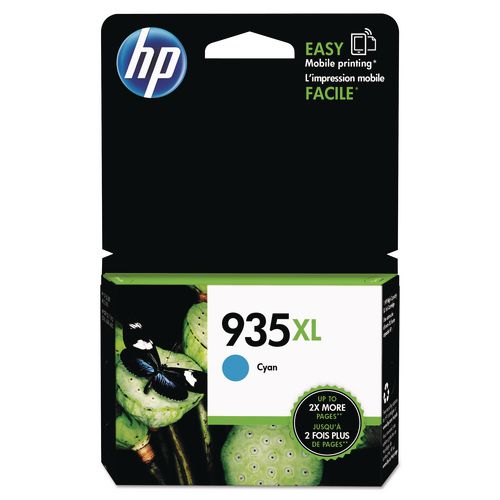 Image of HP HP 935xl, (c2p24an) High-Yield Cyan Original Ink Cartridge
