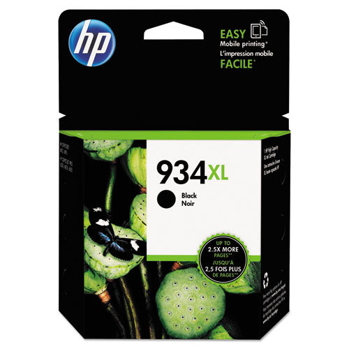 Image of HP HP 934xl, (c2p23an) High-Yield Black Original Ink Cartridge