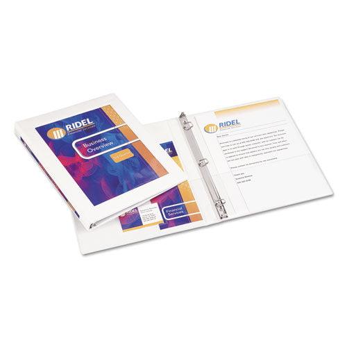 Image of Avery® Framed View Heavy-Duty Binders, 3 Rings, 0.5" Capacity, 11 X 8.5, White
