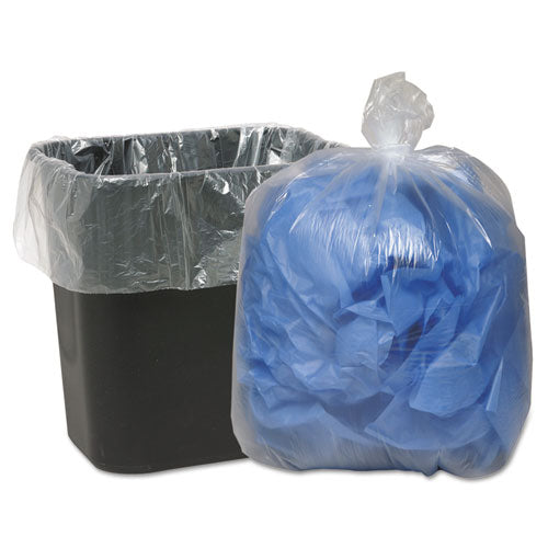 Image of Classic Clear Linear Low-Density Can Liners, 16 gal, 0.6 mil, 24" x 33", Clear, 25 Bags/Roll, 20 Rolls/Carton