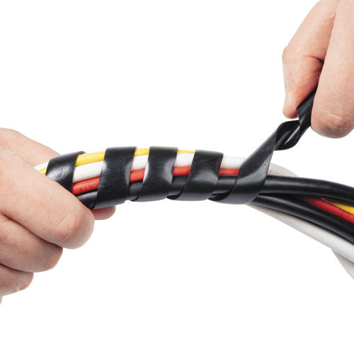 Image of D-Line® Cable Tidy Wrap, 0.25" to 2" Diameter x 98" Long, Black