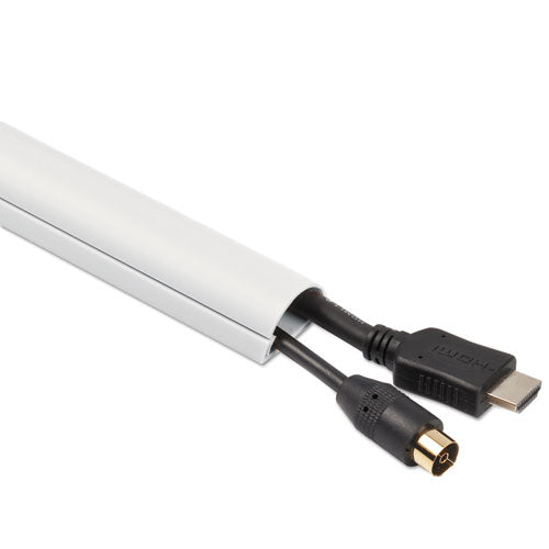 Image of D-Line® Decorative Mini Cord Cover, 60" X 1.25" X 0.5" Covers, White