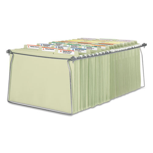 Image of Smead Steel Hanging Folder Drawer Frame, Legal Size, 23" To 27" Long, Gray, 2/pack