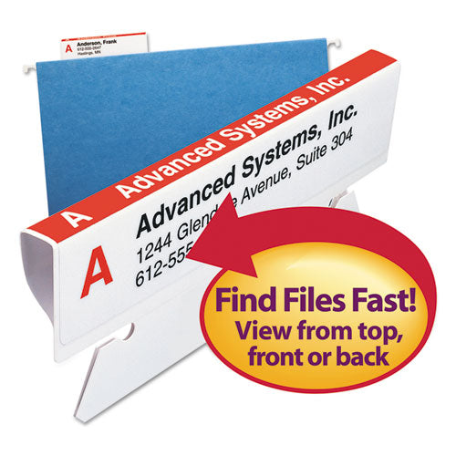 Image of Smead Viewables Hanging Folder Tabs and Labels, Label Pack Refill, 1/3-Cut, Assorted Colors, 3.5" Wide, 160/Pack