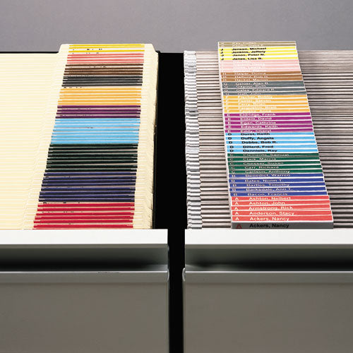 Image of Smead Viewables Hanging Folder Tabs and Labels, Label Pack Refill, 1/3-Cut, Assorted Colors, 3.5" Wide, 160/Pack