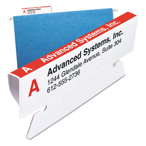 Image of Smead Viewables Hanging Folder Tabs and Labels, Label Pack Refill, 1/3-Cut, Assorted Colors, 3.5" Wide, 160/Pack