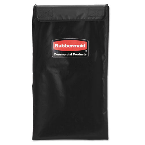 Image of Rubbermaid® Commercial 4 Bushel Collapsible X-Cart Bag for Rubbermaid Commercial 1881749 and 1881781, 5 cu ft, 22.08" x 15.33" x 27.33", Black