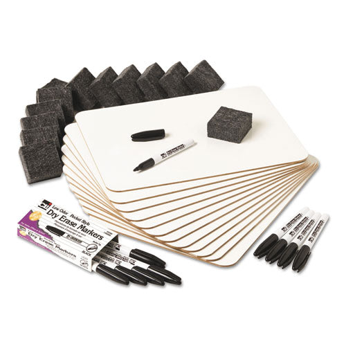 Image of Charles Leonard® Lapboard Class Pack for 12 Students, 12" x 9", White Surface