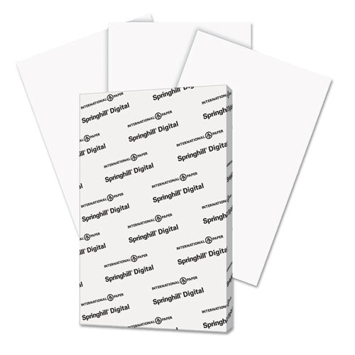 Image of Springhill® Digital Index White Card Stock, 92 Bright, 90 lb Weight, 11 x 17, White, 250/Pack