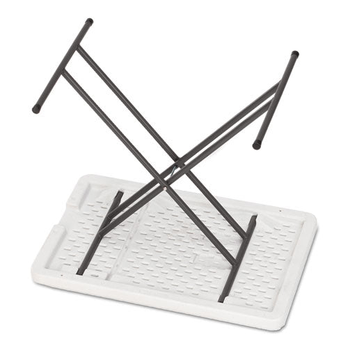 Image of Iceberg IndestrucTable Classic Personal Folding Table, 30" x 20" x 25" to 28", Platinum/Gray