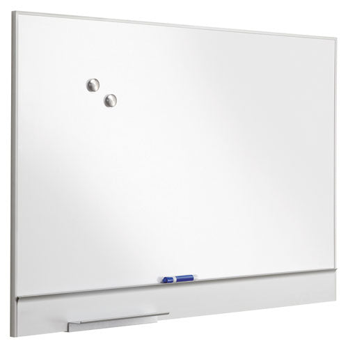 Image of Iceberg Polarity Magnetic Dry Erase White Board, 48" x 32", White Surface, Satin Aluminum Frame