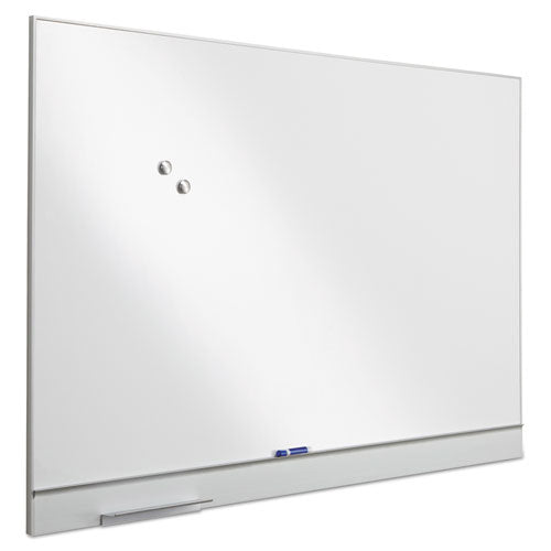Image of Iceberg Polarity Magnetic Dry Erase White Board, 72" x 46", White Surface, Satin Aluminum Frame