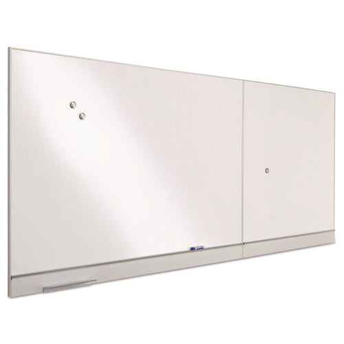 Image of Iceberg Polarity Magnetic Dry Erase White Board, 48" x 32", White Surface, Satin Aluminum Frame