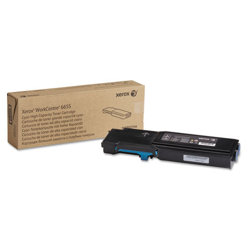 Image of Xerox® 106r02744 Toner, 7,500 Page-Yield, Cyan