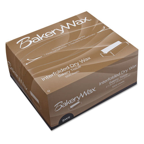 Image of Bagcraft Ecocraft Interfolded Dry Wax Bakery Tissue, 6 X 10.75, White, 1,000/box, 10 Boxes/carton