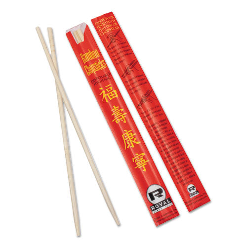 Image of AmerCareRoyal® Chopsticks, Paper, 9", Natural, 1,000/Carton