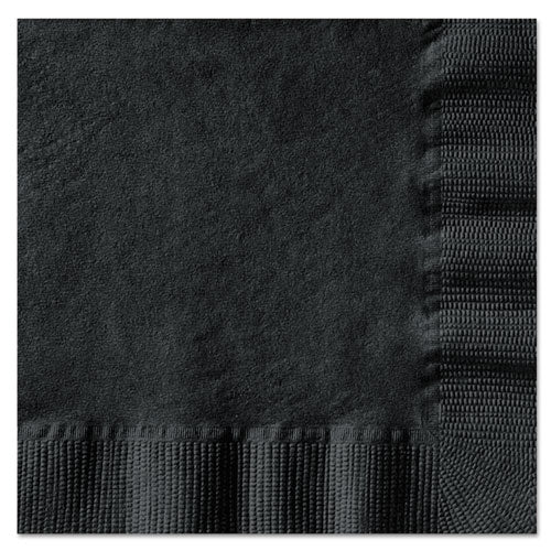 Image of Hoffmaster® Beverage Napkins, 1-Ply, 10 X 10, Black, 1000/carton