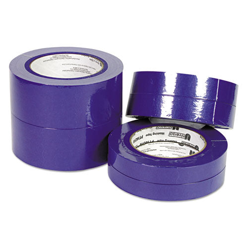 Image of Universal® Premium Blue Masking Tape With Uv Resistance, 3" Core, 24 Mm X 54.8 M, Blue, 2/pack