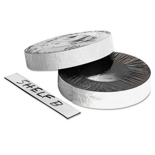 Image of ZEUS® Dry Erase Magnetic Label Tape, 1" x 50 ft, White