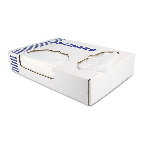 Image of Heritage Linear Low-Density Can Liners, 16 Gal, 0.35 Mil, 24" X 32", Clear, 1,000/carton