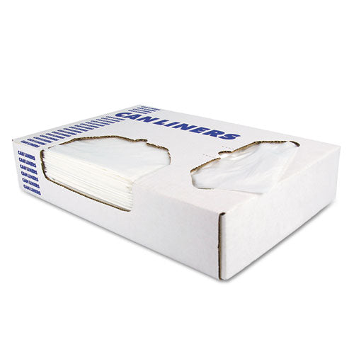 Image of Heritage Linear Low-Density Can Liners, 60 Gal, 1.5 Mil, 38" X 58", Clear, 100/carton