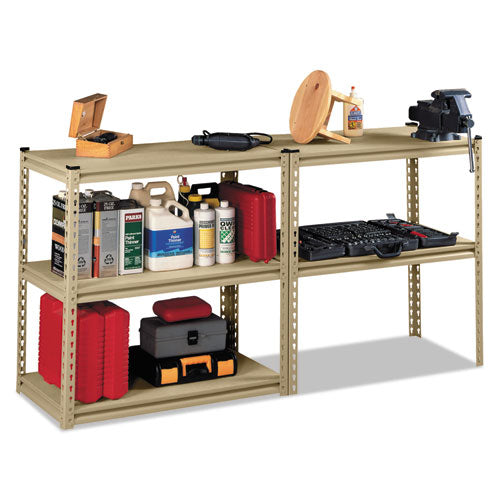 Image of Tennsco Stur-D-Stor Shelving, Five-Shelf, 36.5w x 18.5d x 72h, Sand