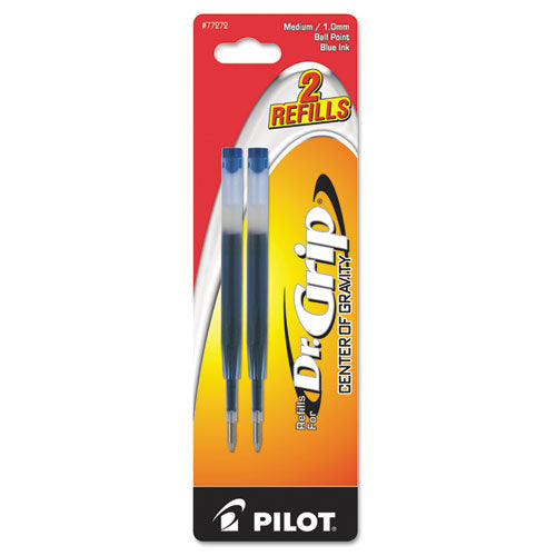 Image of Pilot® Refill For Pilot Dr. Grip Center Of Gravity Ballpoint Pens, Medium Conical Tip, Blue Ink