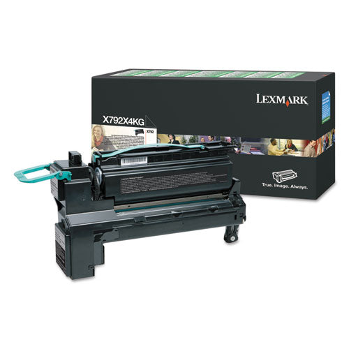 Image of Lexmark X792x4kg Return Program Extra High-Yield Toner, 20,000 Page-Yield, Black