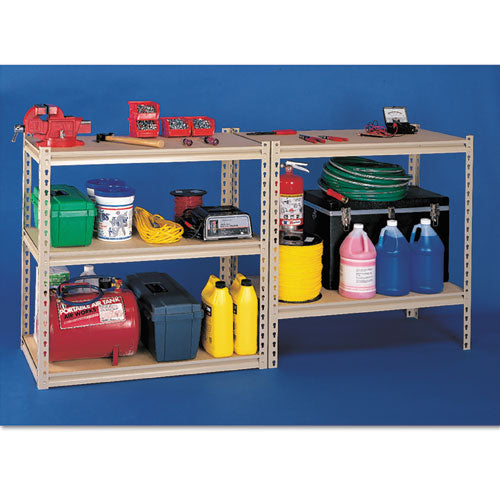 Image of Tennsco Stur-D-Stor Shelving, Five-Shelf, 36.5w x 18.5d x 72h, Sand