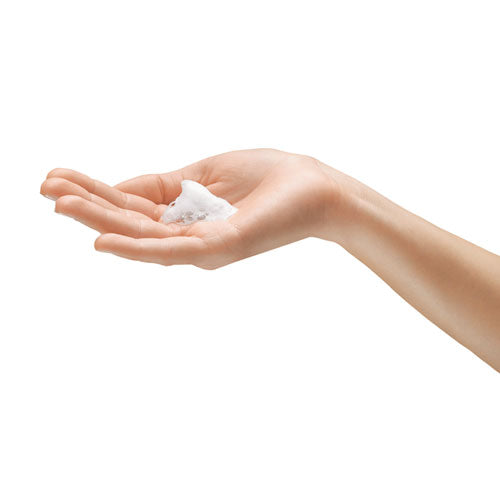 Image of GOJO® Clear and Mild Foam Handwash Refill, For ADX-12 Dispenser, Fragrance-Free, 1,250 mL, 3/Carton