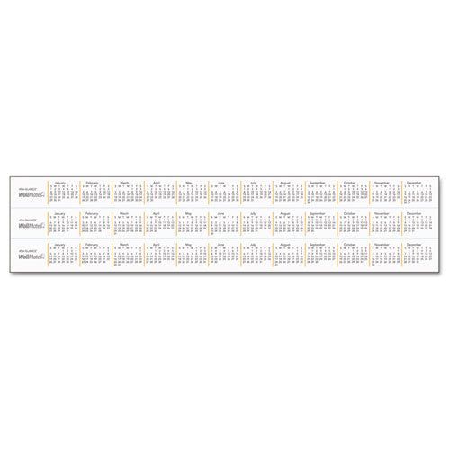 Image of AT-A-GLANCE® Wallmates Self-Adhesive Dry Erase Monthly Planning Surfaces, 36 X 24, White/gray/orange Sheets, Undated