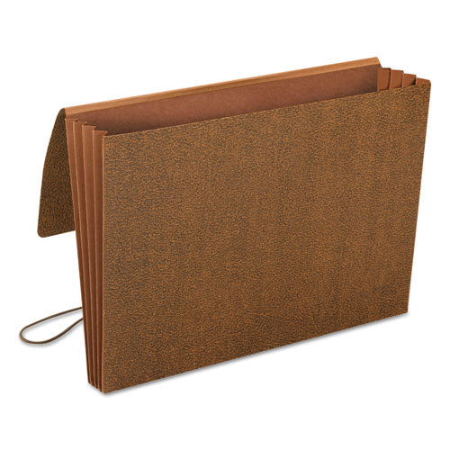 Image of Smead Classic Expanding Wallets, 3.5" Expansion, 1 Section, Elastic Cord Closure, Legal Size, Redrope