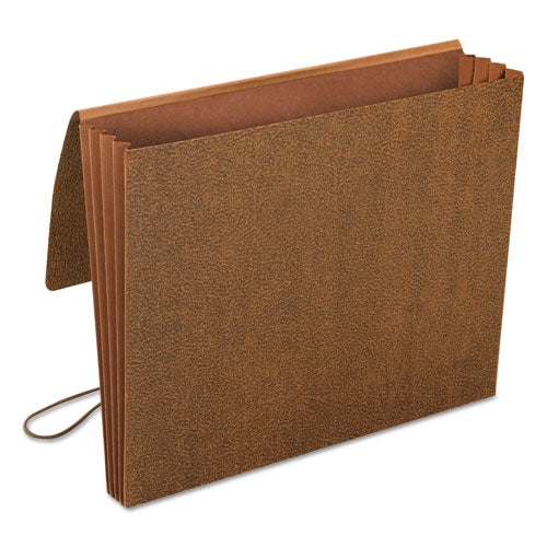 Image of Smead Classic Expanding Wallets, 3.5" Expansion, 1 Section, Elastic Cord Closure, Letter Size, Redrope