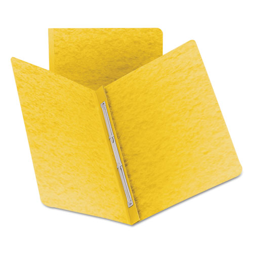 Image of Smead Prong Fastener Premium Pressboard Report Cover, Two-Piece Prong Fastener, 3" Capacity, 8.5 x 11, Yellow/Yellow