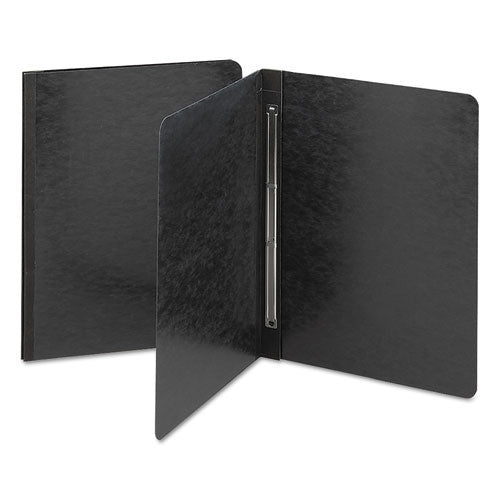Image of Smead Prong Fastener Premium Pressboard Report Cover, Two-Piece Prong Fastener, 3" Capacity, 8.5 X 11, Black/black