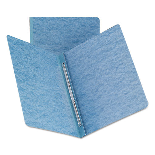 Image of Smead Prong Fastener Premium Pressboard Report Cover, Two-Piece Prong Fastener, 3" Capacity, 8.5 X 11, Blue/blue