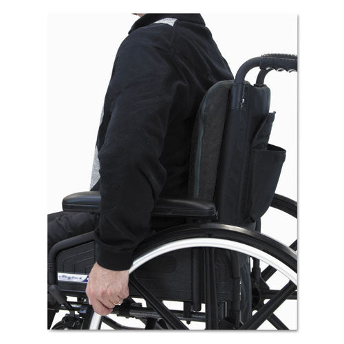 Image of Master Caster® The Comfortmakers Deluxe Seat/back Cushion, Memory Foam, 17 X 2.75 X 17.5, Black