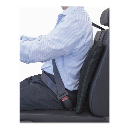 Image of Master Caster® The Comfortmakers Deluxe Seat/back Cushion, Memory Foam, 17 X 2.75 X 17.5, Black