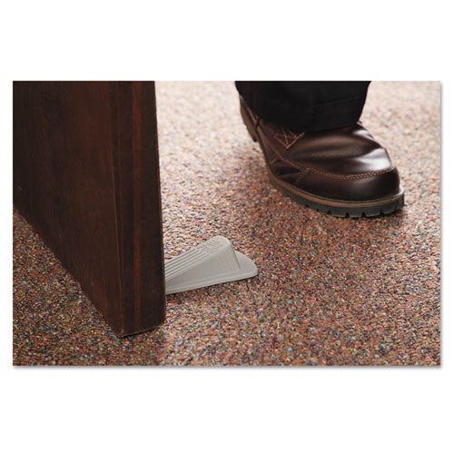Image of Master Caster® Big Foot Doorstop, No Slip Rubber Wedge, 2.25w X 4.75d X 1.25h, Beige